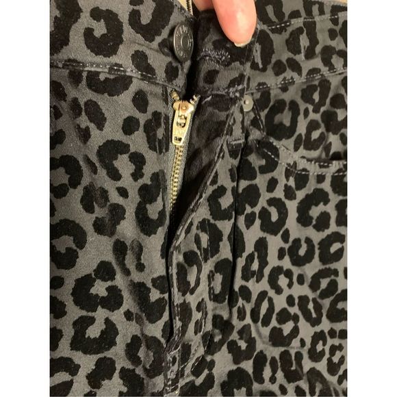 Madewell, 9” Mid-Rise Skinny Pants/Jeans, Flocked Leopard, Size 27, UGC - Picture 3 of 12
